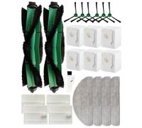Yivy 23 piezas de repuesto para Irobot Roomba Combo 2 Essential, IRobot Roomba 105 Combo, Auto Empty Dock Aspiradora, Accesorios: 2 cepillos principales, 6 cepillos laterales, 4 filtros HEPA, 6 bolsas