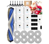 Yivy 27 piezas accesorios para robot aspirador ECOVACS DEEBOT X5 Omni piezas de repuesto: 1 cepillo principal, 6 cepillos laterales, 4 filtros HEPA, 6 bolsas de polvo, 8 almohadillas de limpieza, 2