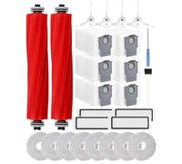 Yivy Accesorios para aspiradora Qrevo/P10,P10 Kit de Accesorios Robot Aspirador recambios con 2*Cepillo Principal 6*Bolsa de Polvo 8*paños mopa 4*filtro4*cepillos Laterales 1*Cepillo de Limpieza