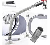 Yivy Boquilla de Aspiradora para Limpieza de Pelusas de Secadora Compatible con Dyson V6/DC35/DC44/45/48/52/58/59/62, Manguera Larga de 80cm, Tubo de succión flexible, Cepillo Rincones Dificiles