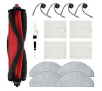 Yivy Q7M5 Set de Accesorios de 15 Piezas para Roborock Q7 M5/Q7 M5+/Q7 L5/Q7 L5+, Kit de Accesorios para Aspiradora, 1 Cepillo Principal, 4 Cepillos Laterales, 4 Filtros HEPA, 4 Paños de Fregado