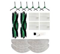 Yivy Roomba 105 Combo Accesorios Compatibles con iRobot Roomba 105 Combo/Combo Essential Y0112/Y011240/Y0110/Y0140/Y014020,17 Piezas:2 Cepillos Principales,6 Cepillos Laterales,4 Filtros,4 Toallitas