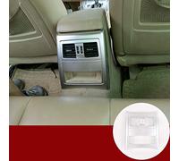 YIWANG ABS cromo coche trasero ventilación marco cubierta ajuste 1 unid para E90 3 serie 2005-2012 Auto Accesorios (plata)