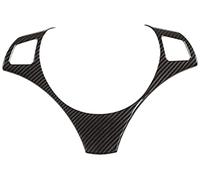 Yiwang - Funda para volante de coche de fibra de carbono, ABS, cromo, 1 pieza, accesorios para vehículos