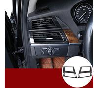 YIWANG Marco de ventilación de aire acondicionado de ABS estilo tablero lateral del coche para X5 X6 E70 E71 2008 - 2013 accesorios de auto