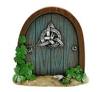 Yiwaso puerta de hadas en miniatura, para jardines y árboles, decoración de madera, jardín de hadas