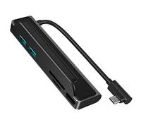YIWENG 6-en-1 Tipo-C Hub Multifuncional Tipo-C Convertidor Carcasa de aleación de Aluminio con Puertos HD USB2.0 USB3.0 PD Ranuras para Tarjetas TF SD,Convertidor