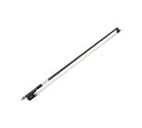 YIWENG Arco de violonchelo 4/4,fibra de carbono bien equilibrada,palo redondo,rana de ébano,piezas de violonchelo de crin blanco,accesorios,violin 4 4