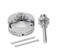 YIWENG Arrojar, Biela de Mandril de 3 mordazas de aleación de Zinc, Mandril Giratorio de Madera autocentrante, Accesorio de Abrazadera Opcional para Mini Torno de Metal