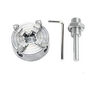 YIWENG Biela de mandril de 4 mordazas de aleación de Zinc, mandril giratorio de madera autocentrante, accesorio de abrazadera opcional para Mini torno de Metal