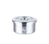 YIWENG Cápsulas de café reutilizables de acero inoxidable Filtro de taza de cápsula de café reutilizable Compatible con Delta Q