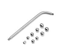 YIWENG Juego de herramientas de reparación de saxofón,varilla larga,bola de Metal y cubo,herramienta de mantenimiento de cuello para saxofón Alto/Tenor,instrumento de viento,Bola de metal de saxofón