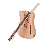 YIWENG Kit de guitarra eléctrica sin terminar DIY, barril de guitarra en blanco, piezas de repuesto de cuerpo de guitarra de madera, cuerpo de caoba, mástil de madera de arce, diapasón de palisandro