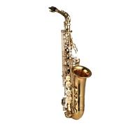 YIWENG Mib Saxofón alto Latón Lacado Saxofón alto Instrumento de viento con estuche de transporte Guantes Correas Paño de limpieza y cepillo Cañas silenciadoras para saxofón Almohadilla para boquilla,