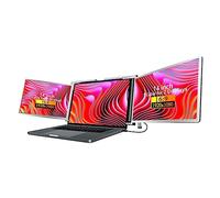 YIWENG Monitor portátil de tres pantallas FHD con pantalla de expansión para computadora portátil de 14 pulgadas con 1 cable para 2 pantallas para Windows, MacOS para computadora portátil de 15-17.3 p