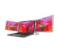 YIWENG Monitor portátil de tres pantallas FHD con pantalla de expansión para computadora portátil de 14 pulgadas con 1 cable para 2 pantallas para Windows, MacOS para computadora portátil de 15-17.3 p