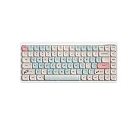 YIWENG Teclado mecánico inalámbrico 84 teclas 2.4G+BT5.0+Type-C 3 conexiones 75% teclados de diseño de perfil bajo 15 efectos de luz 5 niveles de brillo para tableta portátil teléfono inteligente OUTE