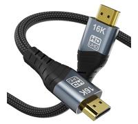 YIWENTEC 16K HDMI 2.2 Cable Real UHD HDR 96Gbps 16K@60Hz 8k @240hz 4K@480Hz Support HDCP 3D HDMI Cable for PS4 SetTop Box HDTVs Projectors (3M)