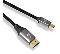 YIWENTEC Cable Mini DP a DisplayPort 1M/3.3FT 8K @60Hz 4K @144Hz 1.4 Bidirectional 8K