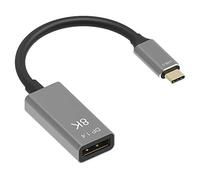 YIWENTEC - Cable USB C a DisplayPort 1.4 8 K a 60 Hz 4 K a 144 Hz macho a hembra convertidor Thunderbolt 3 a DisplayPort 25 cm