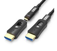 YIWENTEC HDMI Fibra Optic Cable HDMI 2.1 Cable 48 Gbps High-Speed Cable of 8K @ 60Hz 4K @ 120Hz Soporte Dolby Dynamic HDR HDCP 2.3 Earc with Micro HDMI Pull Type (10M)