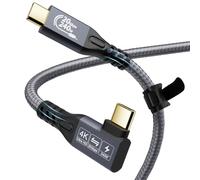 YIWENTEC USB C Cable a USB C 3.2 macho macho Gen2 X 2 Tipo C Charging Cable, 20Gbps Data Transfer, 240W 48V/5A Fast Charging Cable, 4K @ 60Hz Video Transfer (ángulo, 1M)