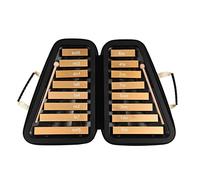 YIWEOG 16 teclas Glockenspiel 16 notas placa de aluminio xilófono instrumento de percusión musical educativa temprana con funda Mallets para desarrollo del sentido de la música