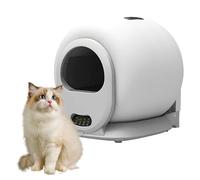 YIWEOG Caja de Arena automática giratoria para Gatos, autolimpiante y desodorizante, con Panel táctil, Cerrada, sin Olor, Control por aplicación, Sensor de aproximación y Gravedad Integrado, Cajas de
