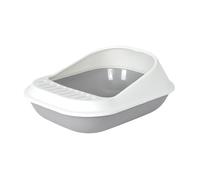 YIWEOG Caja de Arena para Gatos Gran Espacio Carcasa innovadora Estructura biomimética Diseño de Pedal de Fuga Material Respetuoso con el Medio Ambiente Estructura de separación de Doble Capa