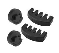 YIWEOG Juego de 4 Piezas de silenciador de violín de Goma, 2 Piezas de Estilo de Garra y 2 Piezas de tourte Redondo para práctica y Rendimiento, Mejora el Control del Tono, Ideal para Principiantes y