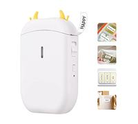 YIWEOG Máquina etiquetadora Mini Impresora térmica de Etiquetas de Bolsillo Todo en uno BT Connect 203DPI Prince Tag DIY Date Journal Study Sticker Labeling Machine Compatible con iOS Android para la