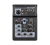 YIWEOG Mezclador de Audio de 3 Canales BT Tarjeta de Sonido estéreo Digital Sistema de Consola DSP Efecto de Escena con grabación de Pista Tarjeta de Sonido Función OTG Entrada XLR RCA para DJ Studio
