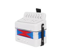 YIWEOG Mini acordeón de 7 Teclas y 2 Bajos Material ABS Instrumento Musical para Principiantes Acordeón de Botones Ligero Coordinación Mano-Ojo Actuación en el Escenario