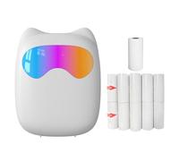 YIWEOG Mini Impresora fotográfica instantánea térmica de Bolsillo, máquina para Hacer Etiquetas, conexión inalámbrica BT, Compatible con Aplicaciones de Android o iOS, Compatible con Etiquetas de