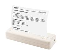 YIWEOG MT810 A4 Impresora de Papel portátil Impresión térmica Conexión inalámbrica BT Compatible con iOS y Android Soporte de Impresora de Fotos móvil 210 mm / 110 mm para Viajes al Aire Libre