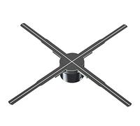 YIWEOG Proyector de Holograma 3D Ventilador de exhibición de Publicidad Reproductor montado en la Pared 3D Naked Eye 2K HD LED Ventilador de Video fotográfico con 576 Piezas de Cuentas de luz LED