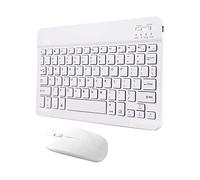 YIWEOG Tableta Combo de Teclado y Mouse inalámbricos Diseño ultradelgado Batería Recargable para teléfono Inteligente Tableta Compatible con iPhone iPad Sistema de Soporte informático MASOS iOS