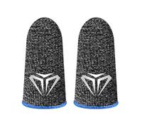 YIXANNX 10 Uds. De fundas para dedos para juegos de teléfonos móviles, guantes antideslizantes sensibles a prueba sudor, fundas fibra ultrafinas antihuellas dactilares, Azul Tipo 1