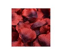 YIXANNX 100 piezas de pétalos de rosas artificiales, adorno romántico, accesorios diseño flores falsas para cumpleaños compromiso, Rosa oscuro, 5x5cm