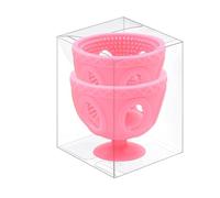 YIXANNX 2 cepillos de sílice reutilizables para limpiar la suciedad de la granja. Cepillo para huevos, estropajo resistente para la limpieza de huevos. , Rosa