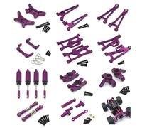 YIXANNX 70 unids/Set Kit de nudillo de dirección Metal Ligero para un fácil manejo Unidad Mejorada Brazo Completo aleación Aluminio , Púrpura