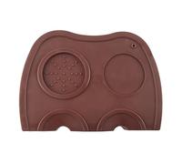 YIXANNX Almohadilla de manipulación de café ecológica y antideslizante para entusiastas del café, alfombrilla silicona Gel sílice para manipulación, fácil limpiar, cafetera doble cabezal L