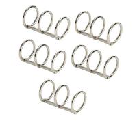 YIXANNX Anillas para libros, carpetas metálicas de 3 anillas para hojas sueltas, diseñadas para sujetar casi todos los papeles sueltos de forma segura, metálicas 3 agujeros, lomos, Plata, 30mm