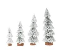 YIXANNX Árboles de Nieve de sisal, Adornos navideños en Miniatura para Que aportan un Festivo y Alegre al Espacio. Árboles Nieve para, Modelo Bricolaje, Mini árbol Navidad