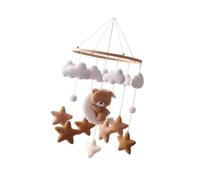 YIXANNX Asiento de automóvil Juguete móvil La actividad infantil apoya el crecimiento emocional con experiencias sensoriales cautivadoras para recién nacidos Cochecito de, oso, 23x45cm