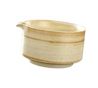 YIXANNX Auténtico tazón japonés para té verde, tazón de porcelana hecho a mano para mezclar matcha, batidor de té verde, taza japonesa duradera para batir matcha, Amarillo, 14x8cm