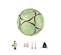 YIXANNX Balón de fútbol de tamaño estándar, Juega Profesional, balón fútbol tamaño Oficial, patrón Moda, Entrenamiento PU, ES , hexágono , Talla 4