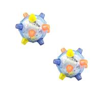 YIXANNX Bola de Salto LED para Mascotas de Estilo Simple Bonito, Juguetes para Mascotas, Bolas Baile Multiusos para rebotar con música, Accesorios para Gatos domésticos