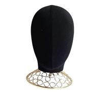 YIXANNX Cabeza de maniquí, modelo de gorras, soporte para decoraciones del hogar, exhibidores de joyas, bufandas, soporte para peinados, base de metal