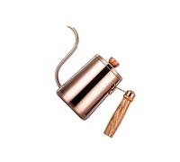 YIXANNX Cafetera a prueba de óxido con largo y capacidad de 600 ml, tetera acero inoxidable premium con goteo manual, tetera familiar acero inoxidable, Fellow